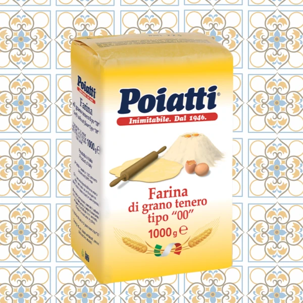 Farina 00 di grano tenero siciliano | POIATTI-(pacco da 1 kg)